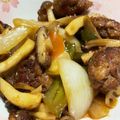 ズボラ主婦もんくくん's cooksnap of when they made 牛肉とれんこん(野菜)の黒酢醤油炒め揚げ.