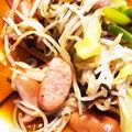 カメリア22's cooksnap of when they made ウインナーと長ねぎもやし炒め.