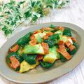 Satoco❋'s cooksnap of when they made つぼみ菜とピーマン ベーコンの胡麻炒め.