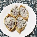 ﾁｲﾁｬﾝﾏﾏ's cooksnap of when they made 梅わかめふりかけ稲荷.