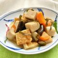 お料理ニャロメ's cooksnap of when they made 高野豆腐と平天の昆布入り煮物◆副菜.