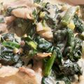 m11m11's cooksnap of when they made 豚バラとほうれん草の味噌クリーム煮.
