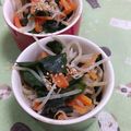 赤い電話's cooksnap of when they made モヤシとワカメと人参の簡単副菜.