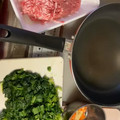 大阪のちゃーちゃん's cooksnap of when they made ほうれん草とひき肉の味噌和え.