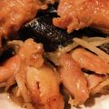 yukksmi's cooksnap of when they made 茄子と胸肉の甘酢炒め.