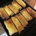 月✳Iris's cooksnap of when they made エビとスナップエンドウのチーズ春巻き.