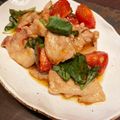 マックスの母's cooksnap of when they made ✿豚バラとプチトマトのバジル炒め✿.