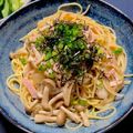 mindoママ's cooksnap of when they made 210、ニンニク醤油、和風きのこパスタ♪.