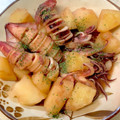 あい♪らんど's cooksnap of when they made 新じゃがとイカの煮物.