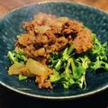Yui_Tokari's cooksnap of when they made 牛たたきにルッコラ！　醤油サミコソース　.