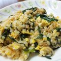 miyanoazu's cooksnap of when they made ♪にらたまチャーハン.