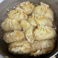 ベーグリアン's cooksnap of when they made 油揚げの袋煮♪油揚げ巾着ひき肉煮る♪節約.