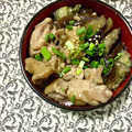 ふたごゆき's cooksnap of when they made 茄子がおいしい！鶏の照り焼き丼.