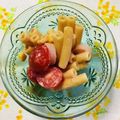 チェックのミニくま's cooksnap of when they made リメイク♪マカロニサラダをトマト味に.