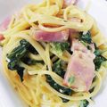 ageha0429's cooksnap of when they made 牛乳大量消費激ウマカルボナーラ.