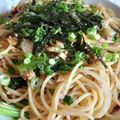 ユウとユキのママ's cooksnap of when they made 焼き魚de和風スパゲティ.