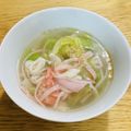 ボブナナ's cooksnap of when they made レタスとカニカマのスープ.