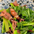 ryin☆'s cooksnap of when they made のらぼう菜とホタルイカの蒸し炒め.