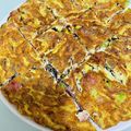 みぎわ's cooksnap of when they made 枝豆、ひじき、ベーコンのオムレツ.