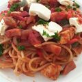 7inco's cooksnap of when they made チキントマトパスタのクリームチーズ乗せ！.