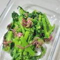 tamago大好き's cooksnap of when they made 菜の花＆桜の塩漬のごま和え.