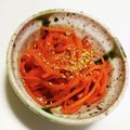 くみちょ～～'s cooksnap of when they made ニンジンきんぴらのカレー味.