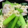 クック5JVRUQ☆'s cooksnap of when they made 豚　小松菜　天かすオガタライス.