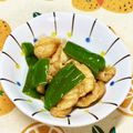 にきけん's cooksnap of when they made ピーマンと油揚げ炒め.