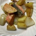 ちゃぎー's cooksnap of when they made 鮭とじゃがいもアスパラのガリバタ醤油.