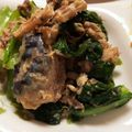 machan37's cooksnap of when they made レンジで時短！鯖缶と小松菜の塩昆布和え.