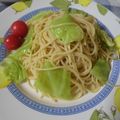violets's cooksnap of when they made キャベツのアンチョビ塩麹スパゲティー.