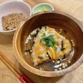 Tomolia's cooksnap of when they made 【美人レシピ】柿の種焼きおにぎり茶漬け.