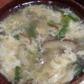 taraking's cooksnap of when they made 時短☆ニラのふわふわ卵かき玉汁(お吸い物.