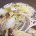 patepateco's cooksnap of when they made 豆腐　卵　スープ.