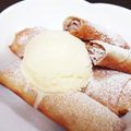 ✩ひろちん✩'s cooksnap of when they made ✾バナナとマスカルポーネの春巻きデザート.