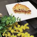 からあげパーティー's cooksnap of when they made 米粉おからパウダー生地のバナナとろりパイ.