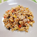 enr's cooksnap of when they made 簡単！挽肉のスタミナ炒飯.