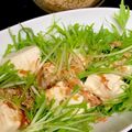 ルぴあ's cooksnap of when they made ～自家製ドレ～豆腐と水菜の居酒屋サラダ.