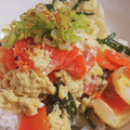 RMNT's cooksnap of when they made ゆり根とわかめの卵とじ丼.