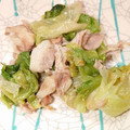 大森ヨーグルト's cooksnap of when they made 材料は3つ♪ レタスと豚コマの塩麹炒め.