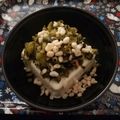 ☆hikonyan☆'s cooksnap of when they made 高菜漬けとあげ玉の冷奴.