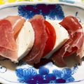 karikarin's cooksnap of when they made 簡単美味し！生ハムとトマトのカプレーゼ.