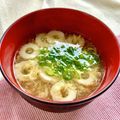 お料理ニャロメ's cooksnap of when they made 少ない材料で簡単！竹輪だけのかきたま汁.
