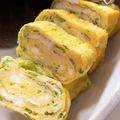 ちゃまたまご's cooksnap of when they made 薄味仕立て☆カブの葉入り玉子焼き☆.