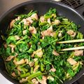 ２０１２秋より's cooksnap of when they made わさび菜／からし菜と油揚げのさっと煮.