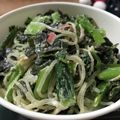 ミレーちゃん's cooksnap of when they made 小松菜☆カニカマ春雨の胡麻マヨサラダ☆.