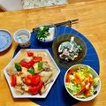 komutatata's cooksnap of when they made 鶏胸肉と夏野菜の白だし炒め.