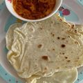 まめ郎's cooksnap of when they made インドカレーに♪チャパティはいかが❤.