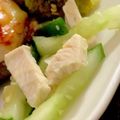 MULA's cooksnap of when they made 鶏ハムときゅうりのねぎ塩ラー油あえ.