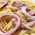 ナイーブ✨'s cooksnap of when they made 濃厚！イカとガーリックのクリームパスタ.